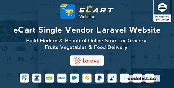 eCart Web v5.0.1 - eCommerce Store Website with Laravel