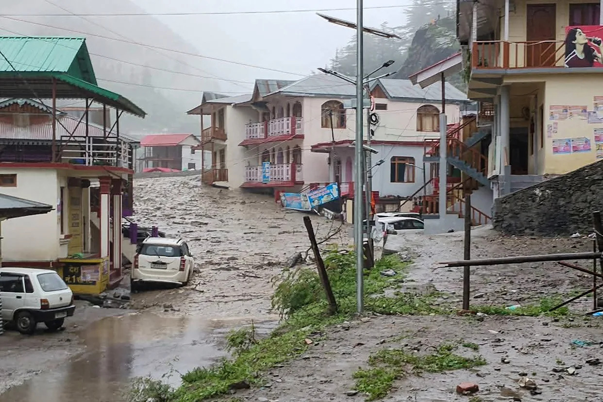 At least four dead, dozens missing as flash floods hit north India village
