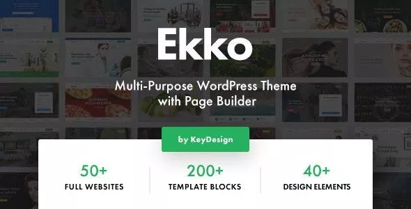 Ekko - Multi-Purpose WordPress Theme with Page Builder v5.0