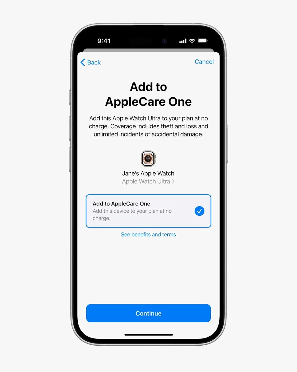 AppleCare One subscription