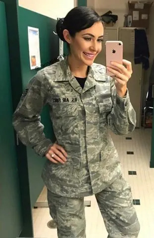 Anna Paulina Luna/Instagram Anna Paulina Luna during her time serving in the U.S. Air Force.