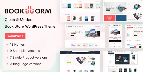 Bookworm - Bookstore & Bookshop WooCommerce Theme v1.2.16