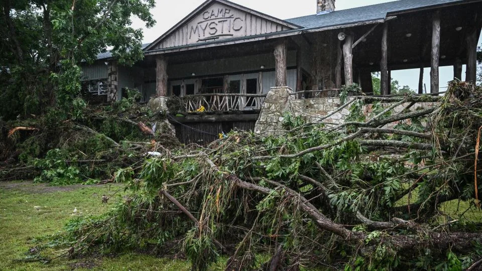 A view of Camp Mystic in Hunt, Texas, on July 5. - Ronaldo Schemidt/AFP/Getty Images