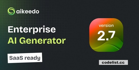 Aikeedo AI v2.7.2 - SAAS - OpenAI - AI Chat, Content, Image, Voice, Code - nulled
