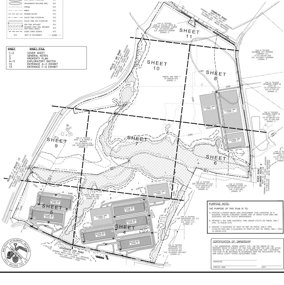 Data center plan near Delaware City cut in half. Does it comply with Coastal Zone Act?