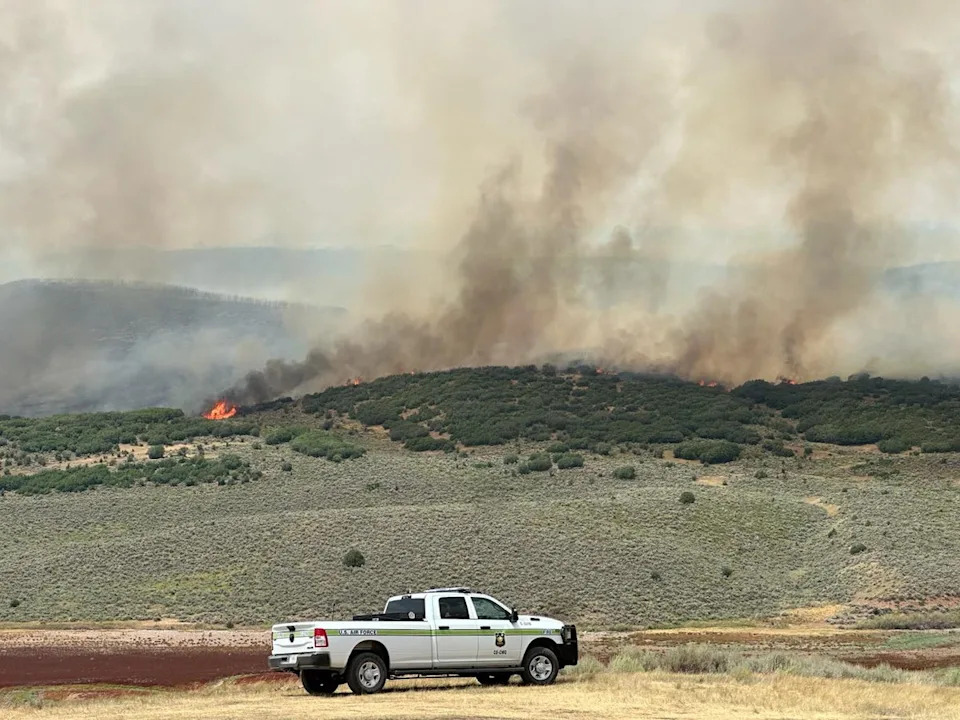 Extreme fire activity has started to create its own weather system, Tyler Nathe, Rocky Mountain Incident Management Team’s operations chief, said in an update Friday. (Rio Blanco County Sheriff's Office)