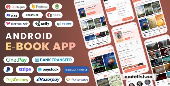 Android EBook App (Books App, PDF, ePub, Online Book Reading, Download Books) v20.0 - nulled