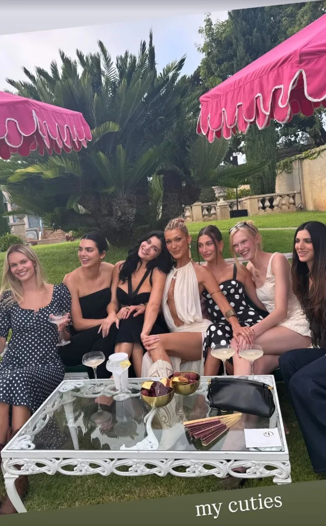Kylie Jenner, Bella Hadid and Hailey Bieber Have Girls' Night Out