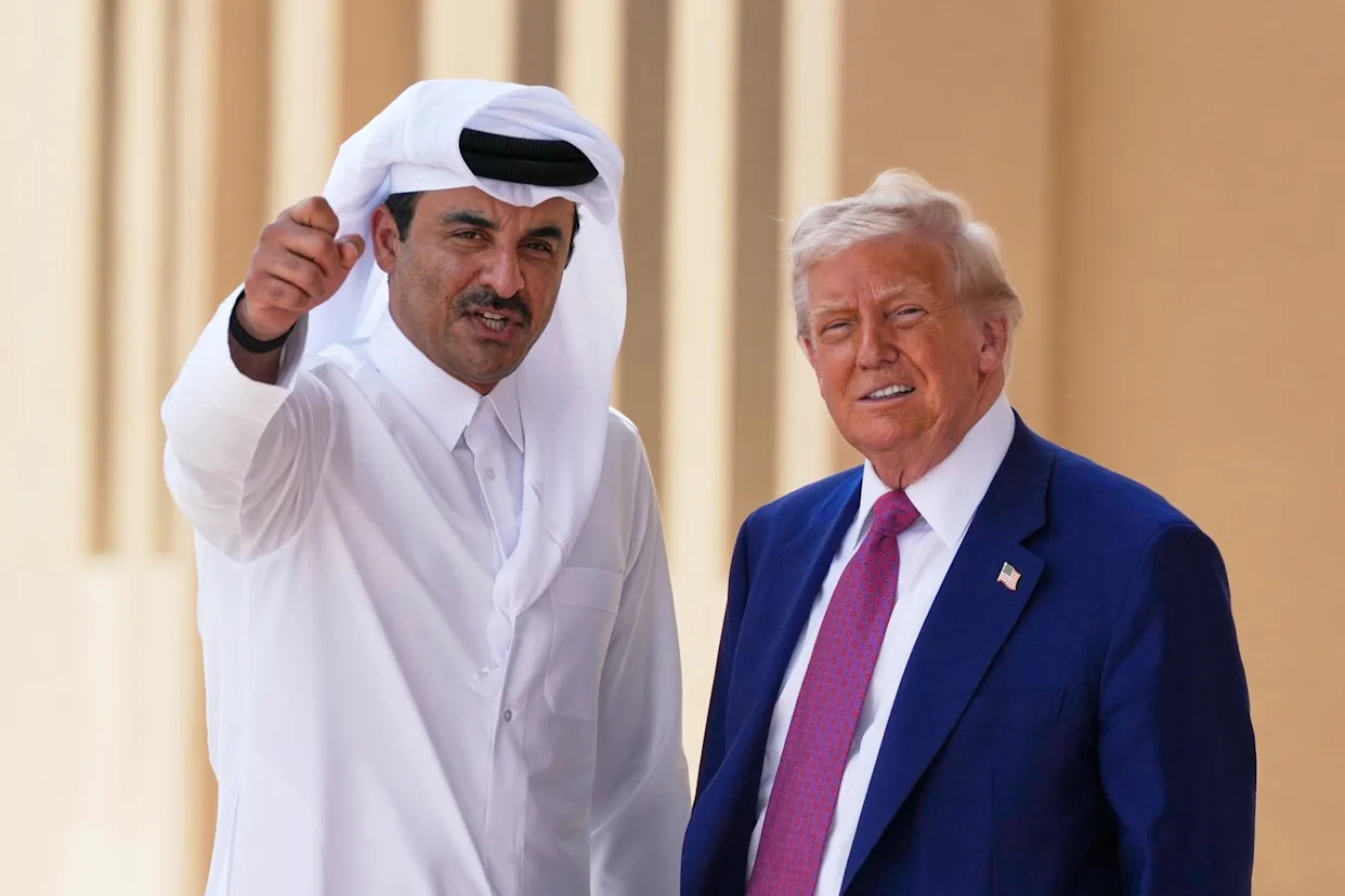 US justice department sued over release of legal memo regarding Trump’s luxury jet gift from Qatar