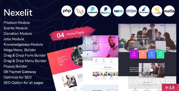 Nexelit v1.1 - Multipurpose Website & Business Management System CMS