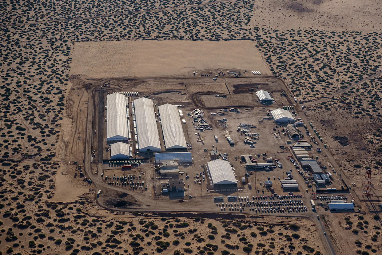 Trump administration hits hurdles as it builds a key immigrant detention facility