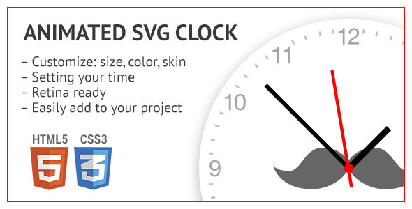 Animated SVG clock Animated SVG clock
