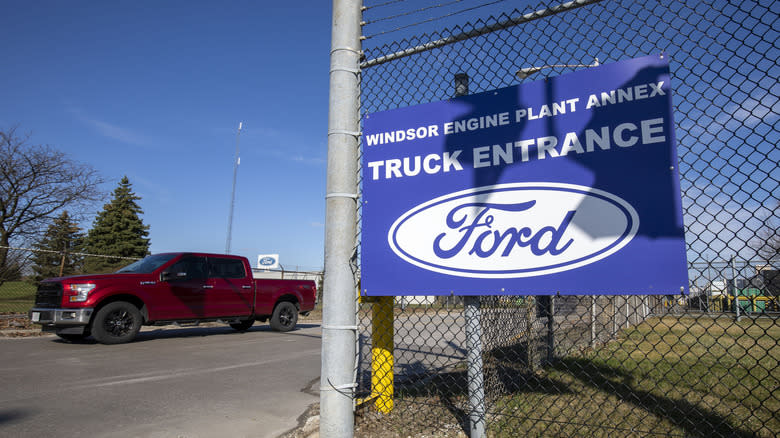 The Ford Motor Company Windsor Engine Plant is shown on April 1, 2025 in Windsor, Canada. U.S. President Donald Trump has been referring to tomorrow, April 2, as "Liberation Day", when his administration will begin implementing sweeping new tariffs on goods imported into the United States from other countries.