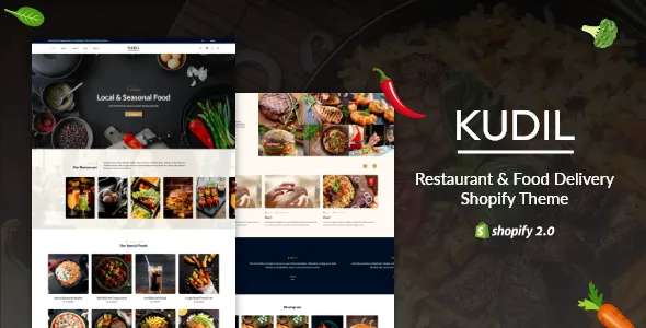 Kudil - Restaurant Menu, Food eCommerce Store Shopify Theme v1.1