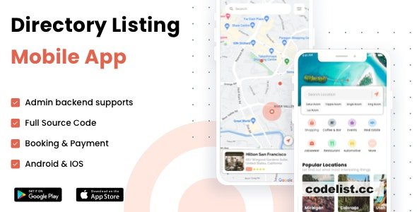 Listar FluxPro v1.3.1 - Flutter mobile directory listing & booking - Wordpress Backend
