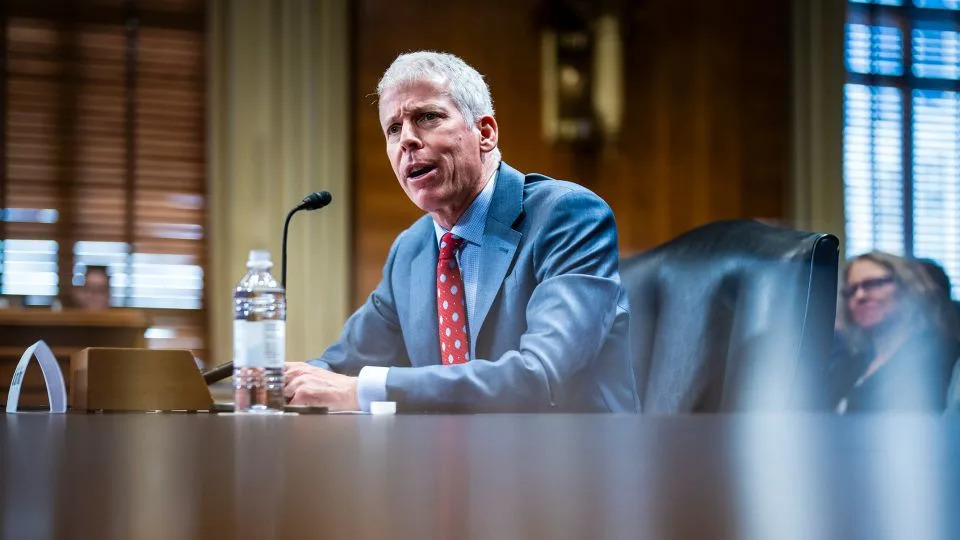 Chris Wright appears before the Senate Committee on Energy and Natural Resources for his confirmation hearing on Capitol Hill in Washington, DC, on January 15. - Jabin Botsford/The Washington Post/Getty Images/File