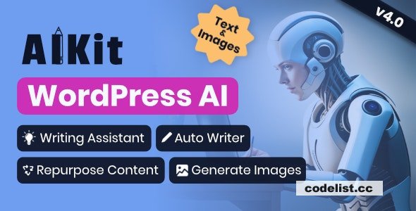 AIKit v4.0.2 - WordPress AI Automatic Writer, Chatbot, Writing Assistant & Content Repurposer