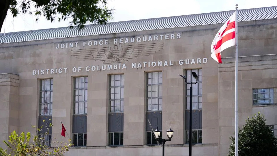 The District of Columbia National Guard Headquarters seen in Washington, DC, on August 11. - J. Scott Applewhite/AP