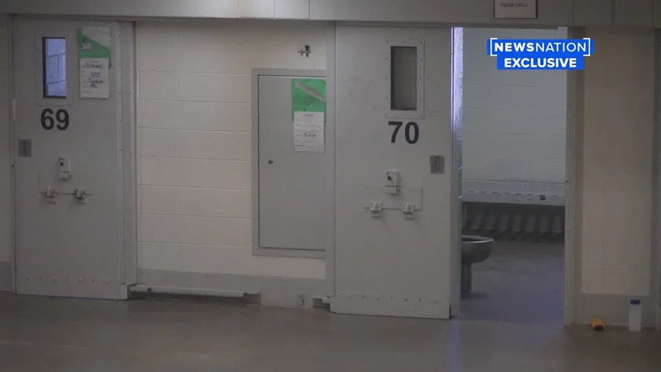 Brian Entin visited the cellblock and saw inmates doing something called fishing, which is when they use strings from blankets or a T-shirt to send notes under their door.