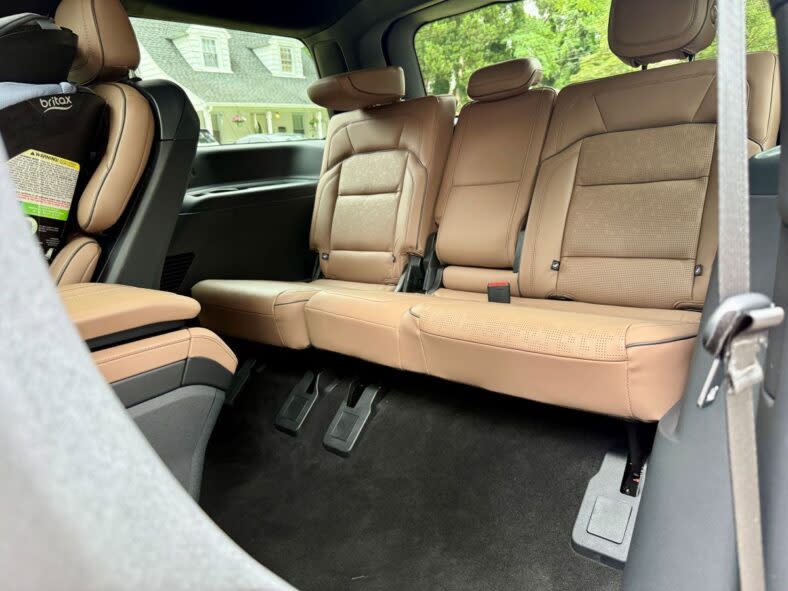 The third row seats of the Lincoln Navigator Black Label