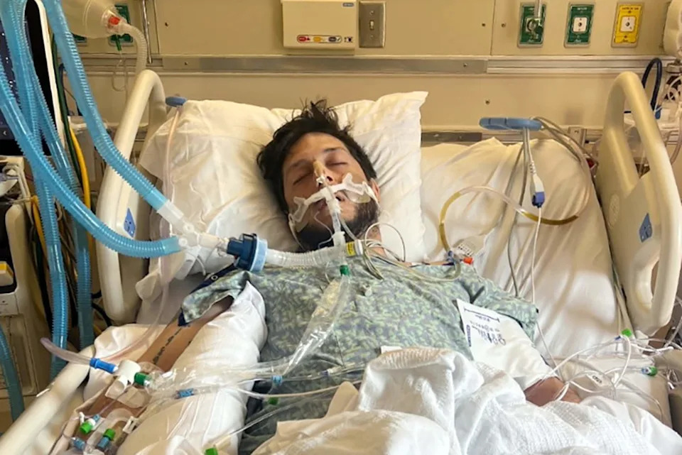 John in the hospital. (Courtesy John)