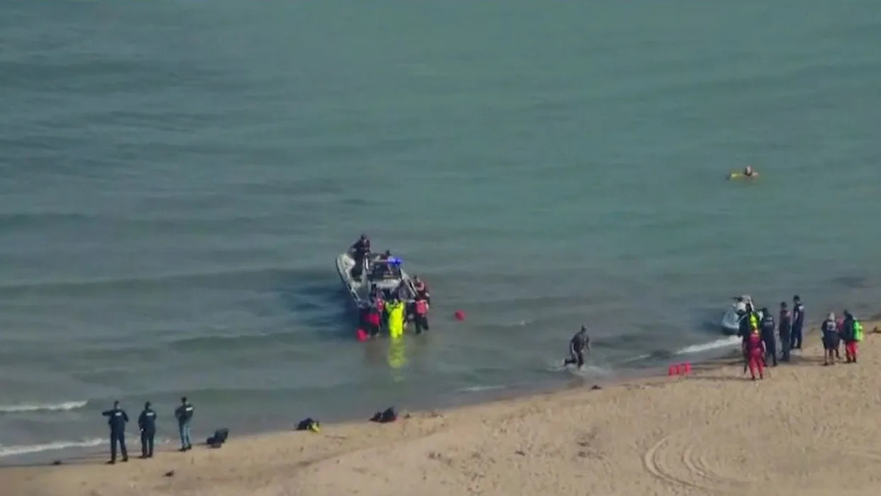 <div>Lake Michigan, Lake County, Illinois (Courtesy: FOX32 Chicago)</div>