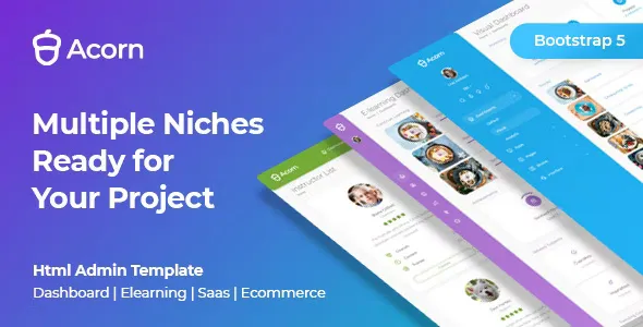 Acorn - Bootstrap 5 HTML Laravel .Net Admin Template v2.0