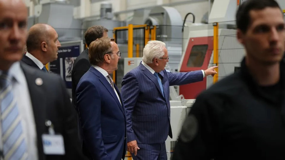 The completion of the plant is another win for German Chancellor Friedrich Merz and his defence minister. - Matthies Otto/CNN