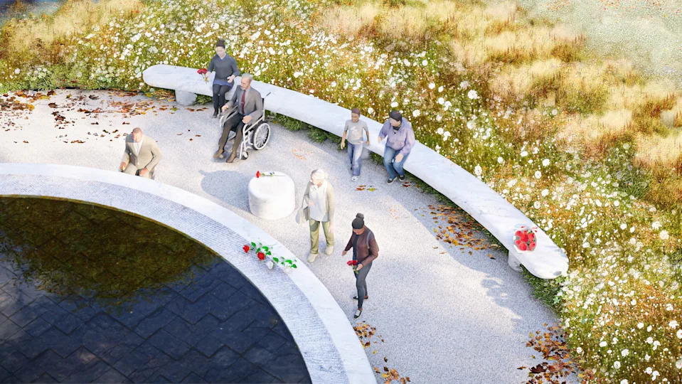  Rendering of February 13th Permanent Memorial on the campus of Michigan State University | MSU Board of Trustees