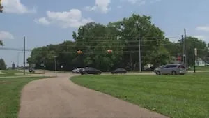 Construction to convert busy intersection into roundabout facing more delays