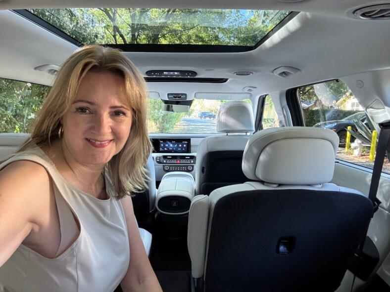 The third row is roomy and comfortable in the2026 Hyundai Palisade