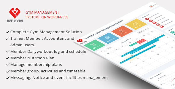 WPGYM - Wordpress Gym Management System