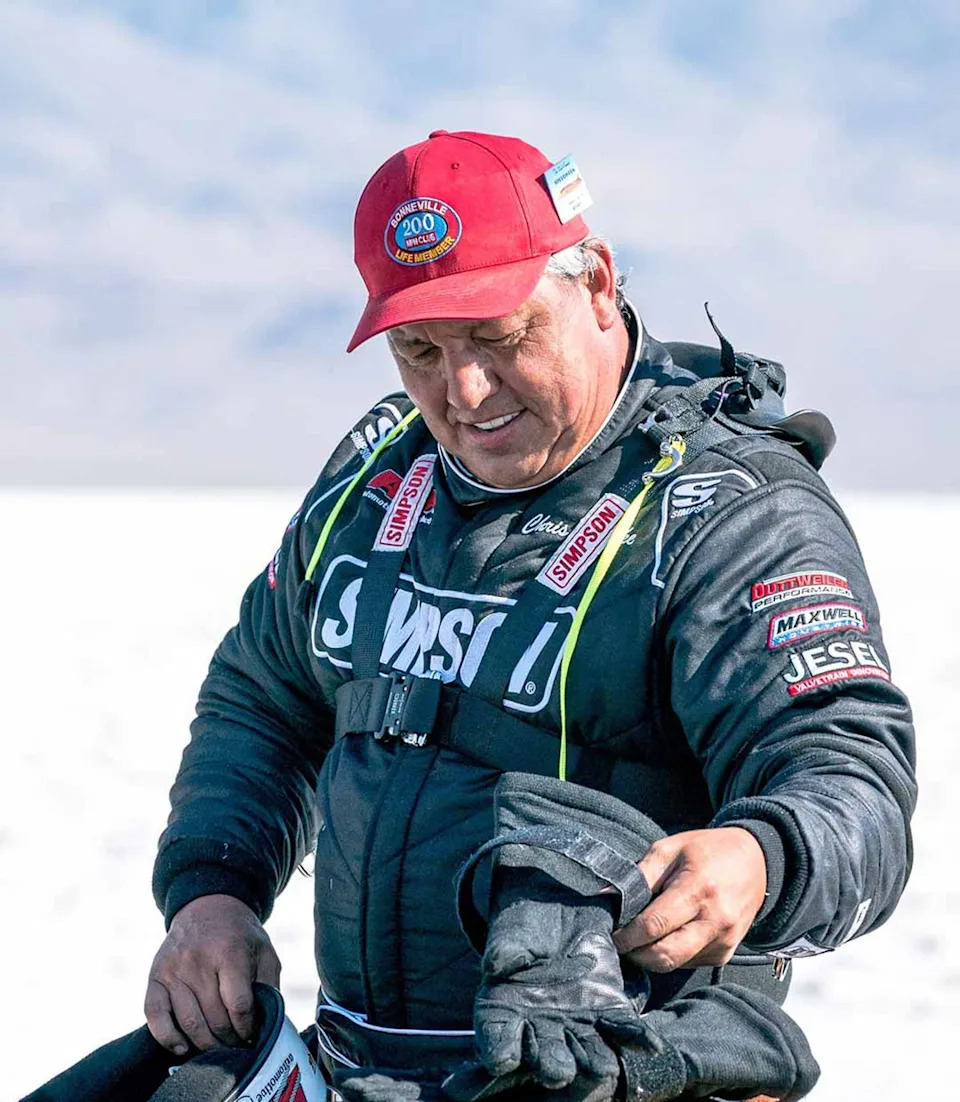 Chris Raschke set a personal record in 2024 when he reached a speed of 460 mph at the Bonneville salt flats (Speed Demon team)