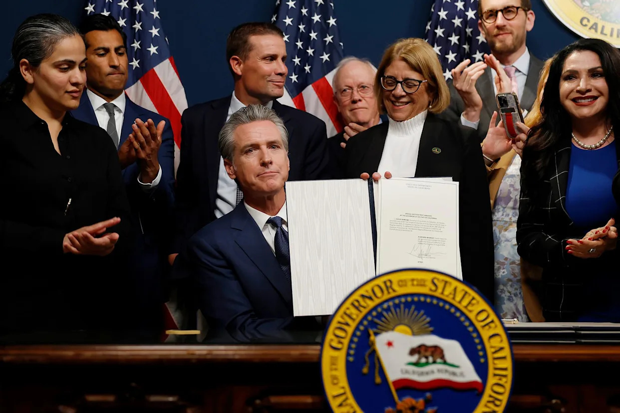 California’s governor signed a redistricting plan. What happens next?