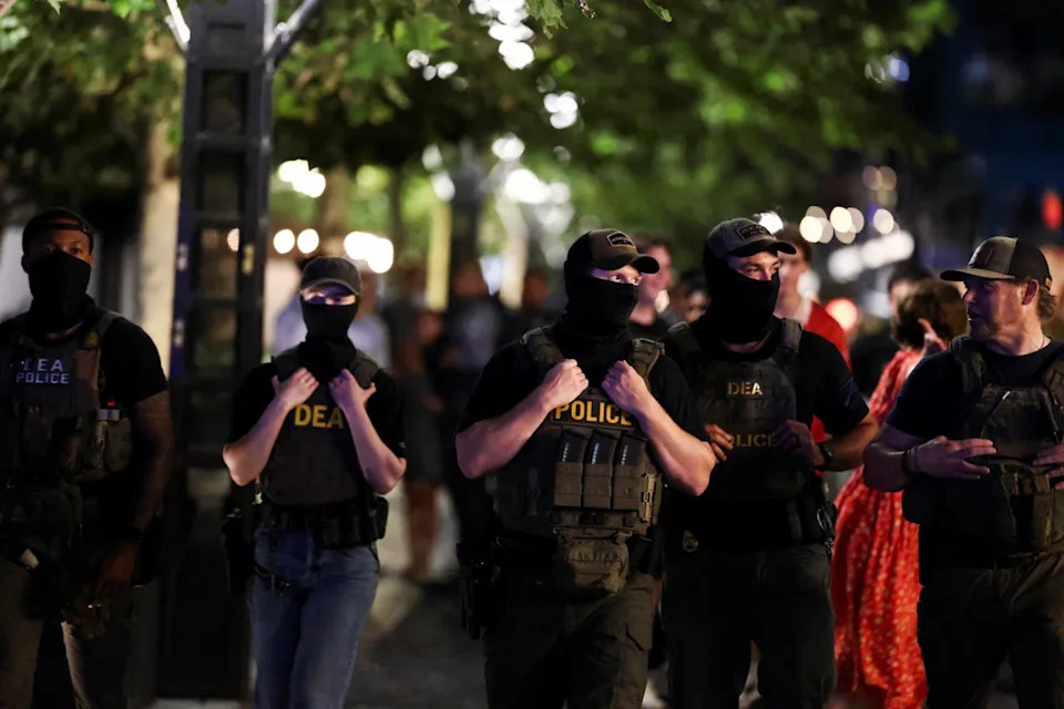 The violent crime rate went down by 35 percent in 2024 after peaking in 2023 (REUTERS)