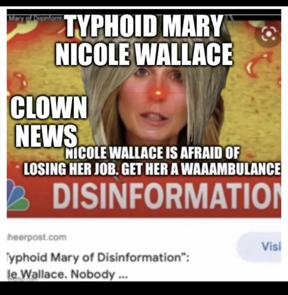 Trump responded to a post about Wallace after a chain of posts attacking the media. / Truth Social