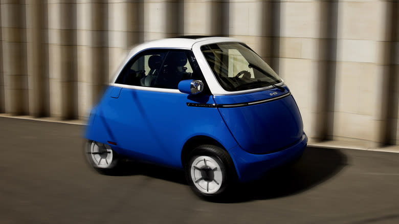 Adorable Electric Microlino Nearly Somersaults In Emergency Brake Test