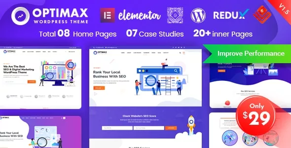 Optimax - SEO & Marketing WordPress Theme v2.0.4