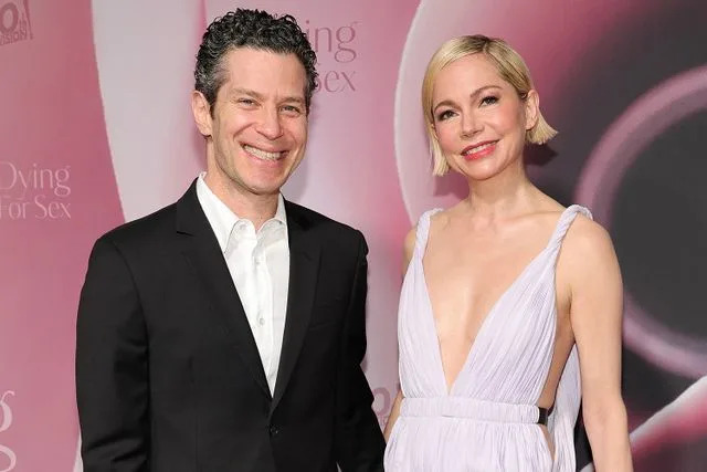 Dia Dipasupil/Getty Michelle Williams and husband Thomas Kail at the N.Y.C. premiere of 'Dying for Sex' in April 2025