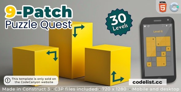 9-Patch Puzzle Quest v1.0 - HTML5 Puzzle game