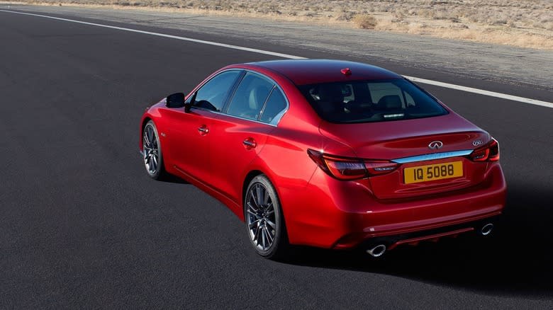 Infiniti Q50 rear three-quarter