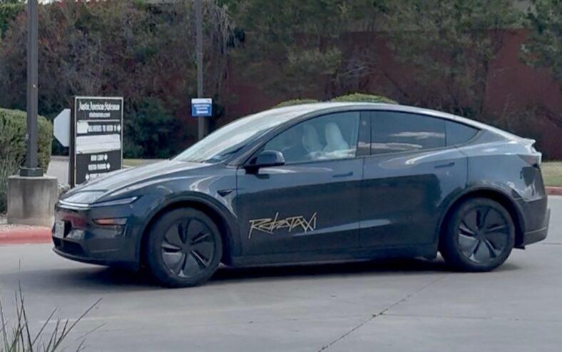 Our Tesla Robotaxi arriving