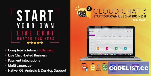 Cloud Chat 3 v3.1.4 - Fully SaaS Live Support Chat - nulled
