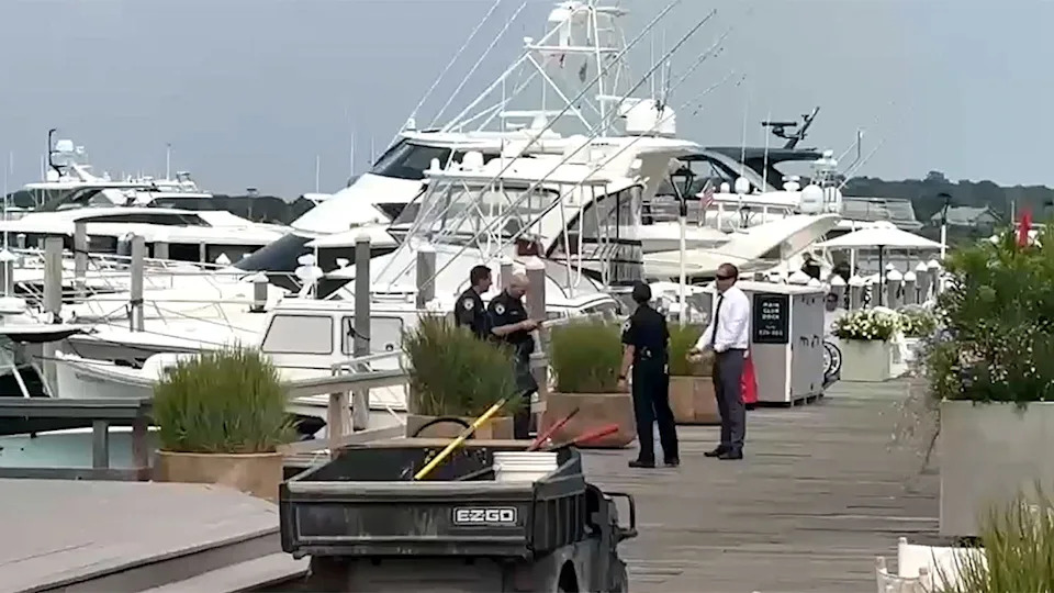 Cops sweep yacht after Irish bikini mogul dies in glamorous Hamptons harbor