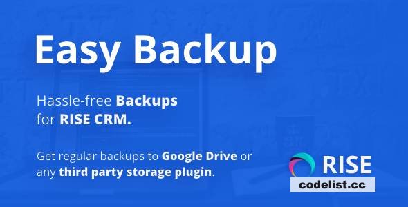 Easy Backup v1.2 - Regular backups for RISE CRM
