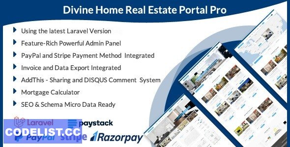 Divine Home - Laravel Real Estate Portal Pro