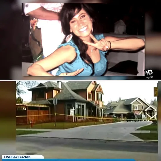 TV footage of Lindsay Buziak