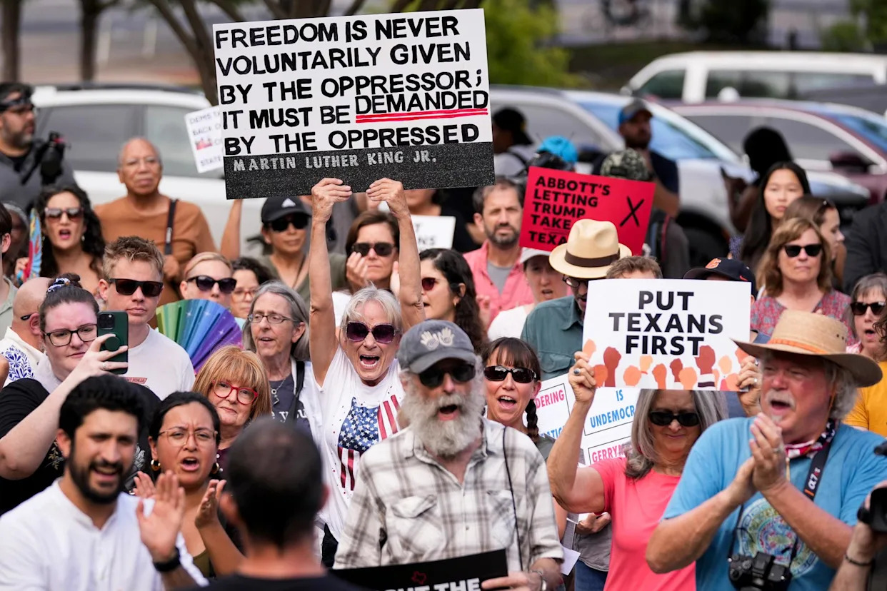 Thousands to join US ‘Fight the Trump Takeover’ protests against Republican redistricting plans