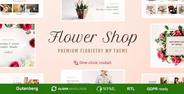Flower Shop - Florist Boutique & Decoration Store WordPress Theme v1.2.0