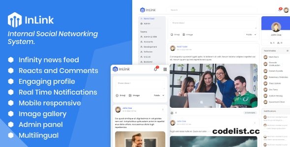 InLink v1.0 - Internal Social Networking System - nulled